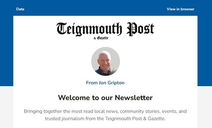 Teignmouth Post newsletter sample