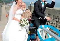Here comes the ‘beach bum’ bride…