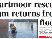 Dartmoor rescue team return from floods