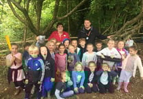 Enchanted magical outdoor learning experience for Kingsteignton school