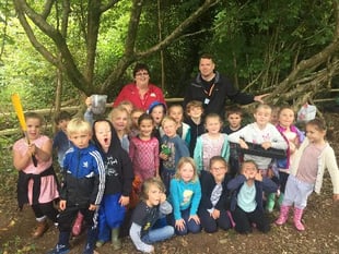 Enchanted magical outdoor learning experience for Kingsteignton school