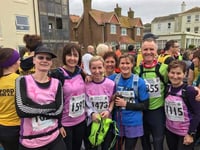 Fit2run ladies in racing action