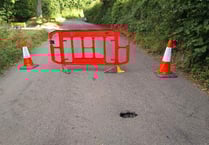 Small sinkhole gives Hennock motorists the runaround