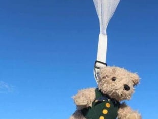Ready, teddy, go! Parachuting bears for church funds