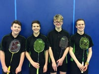 College badminton team bag bronze