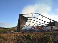 Stokeinteignhead barn fire burns for more than 12 hours