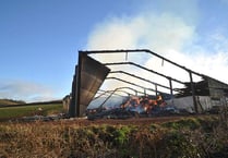 Stokeinteignhead barn fire burns for more than 12 hours