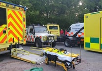 Emergency teams rescue seriously injured moto cross rider from quarry near Kingsteignton