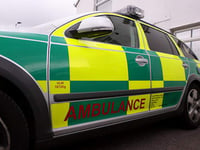 Cars collide in floodwater