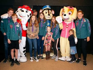 Cartoon canines Scouts’ special guests