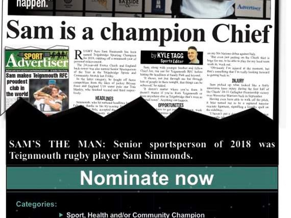 Sports awards nominations are now open