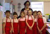Little chefs cook school dinners