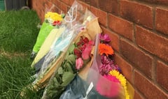 Floral tributes laid after double tragedy