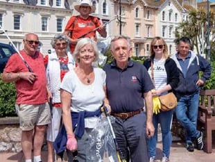 Back beach clean-up team are back