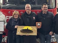 Firefighter Steve thanked by his service colleagues