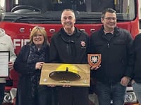 Firefighter Steve thanked by his service colleagues