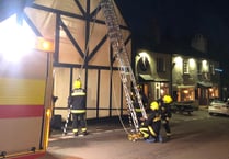 Fire crews tackle chimney fire 