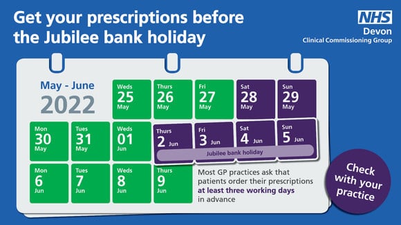 Bank holiday prescriptions