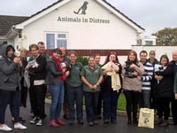 'Over the moon', says Animals in Distress at £3,000 donation 