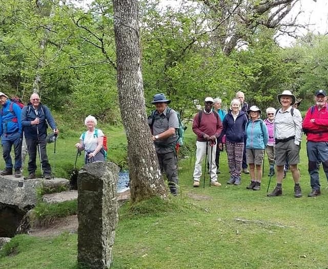 A great turnout for route march to Haytor