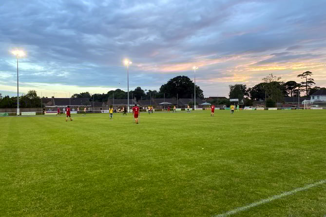 The scene at Silver Street as Willand Rovers took on Teignmouth.