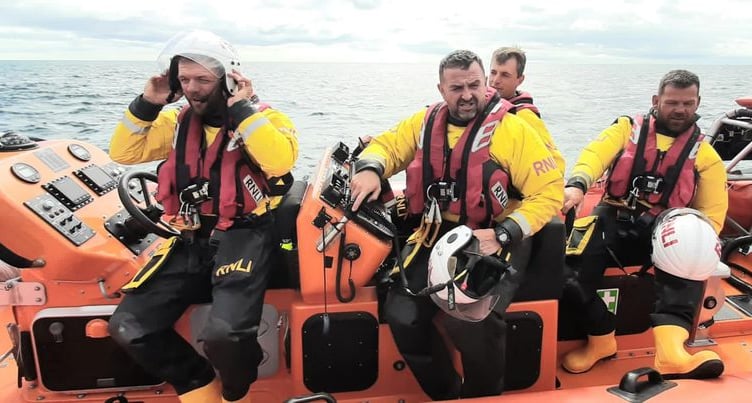 Teignmouth RNLI crew demonstration at Teignmouth Regatta