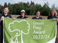Green Flags flying at Stover