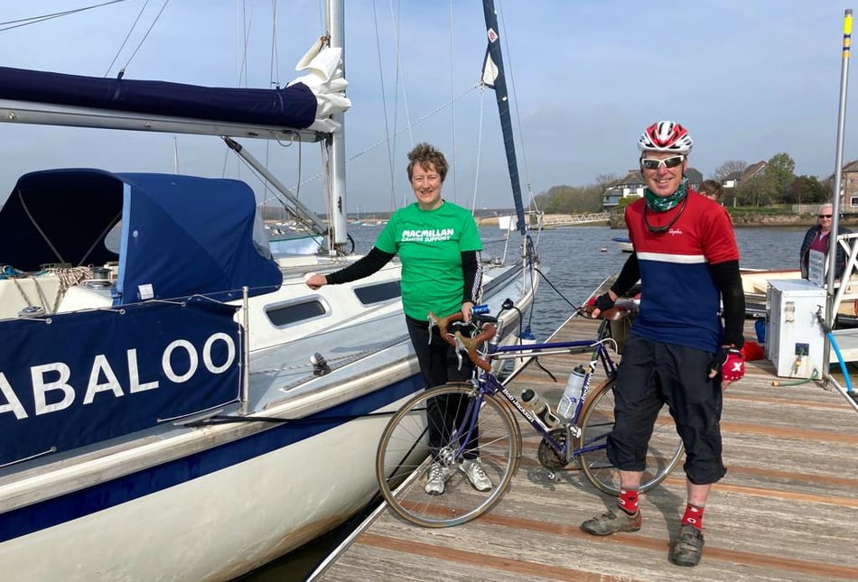 Bike ’n’ boat couple’s Great British fundraiser