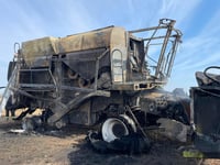 Ten acres destroyed in combine fire
