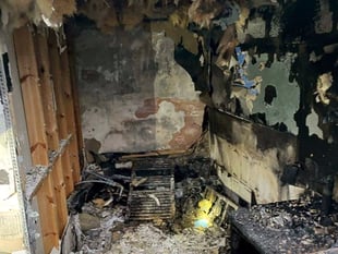 UPDATE: Bathroom destroyed in house blaze – picture