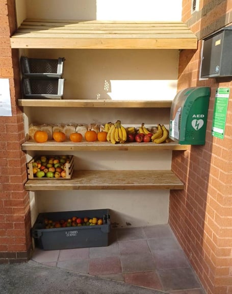 The community larder at the Community Hall in Kingsteignton