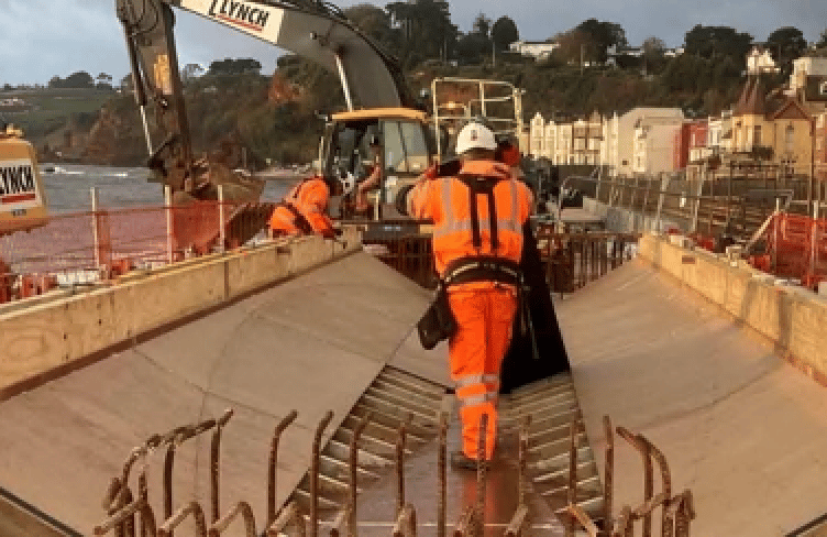 Railway line at Dawlish