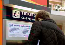 What are the most and least used train stations in Teignbridge?