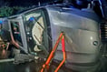 Firefighters release dramatic pictures of smash that shut A38 for six hours