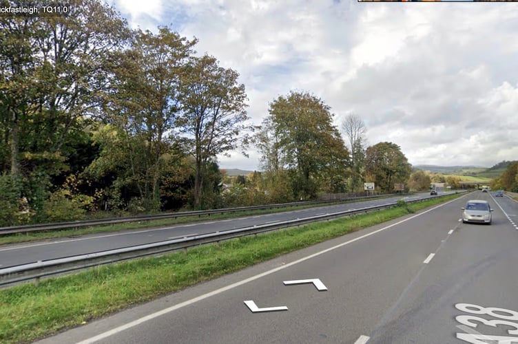 The A38 near Buckfastleight.
Picture: Google Street View
