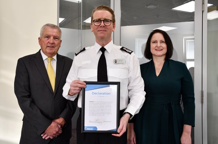 New chief Constable Will Kerr is officially sworn in.
Picture: Devon and Cornwall Police 