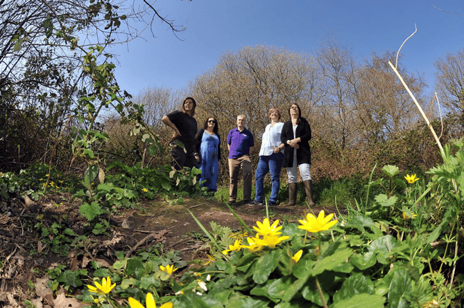 Success: Members of the Save Bonds Meadow group in their beloved green space.