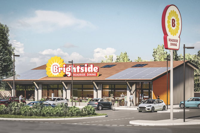 The new Brightside diner which opens on the A38 at Kennford today on the site of the former Route 5 eaterie.