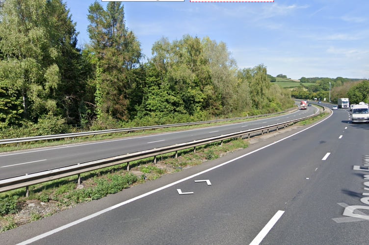 Thge A38 at Chudleig.
Picture: Google Street View