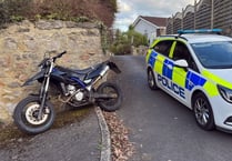 Police seize uninsured motorbike in Newton Abbot