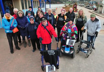 Walking a mile a day is helping  Teignmouth's Alice Cross Centre