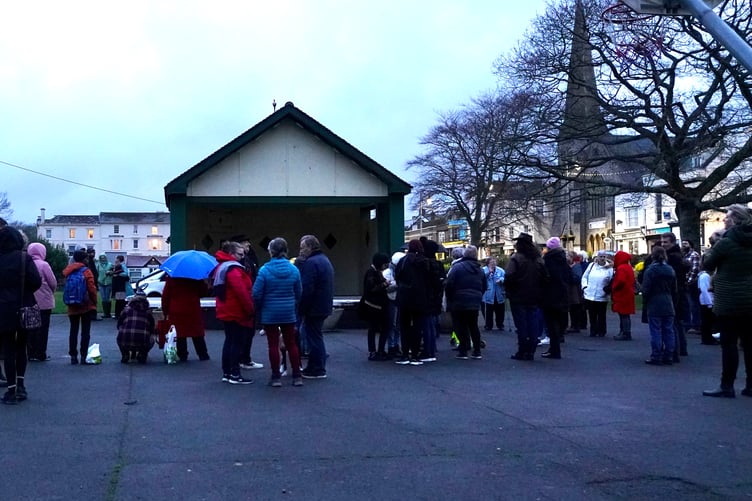 Vigil in Dawlish for Ukrainian teenager Albina Yevko,