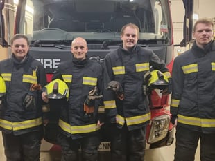 Firefighters running today in support of London Marathon fundraiser