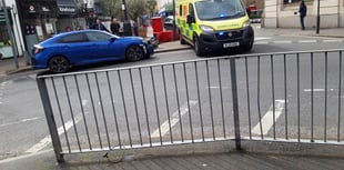 Newton road closed  after collision