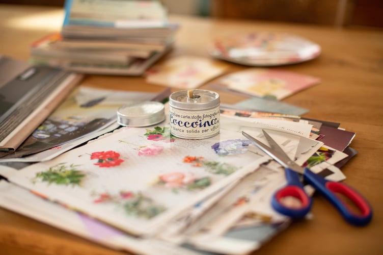 crown crafting stock image