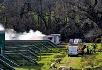 Firefighters tackle blaze at solar farm 