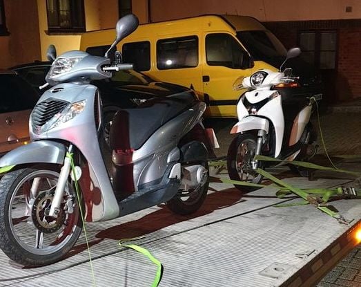 TWO stolen mopeds have been successfully recovered by police in Teignmouth as part of Operation Hawkbox.
Picture: Teignmouth and Dawlish Police (27-4-23)