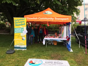 Charity volunteers brave the rain 