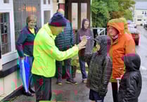 High five for charity runner Paul