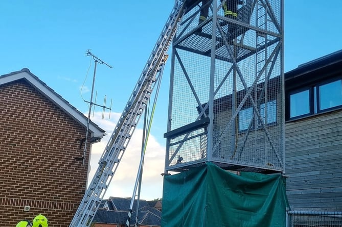 CREWS from Newton Abbot Fire Station have been put through their paces to hone their skills in rescuing people from confined spaces.Picture: Newton Abbot Fire Station (13-5-23)